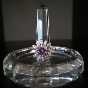 💜Gemstone Flower Ring